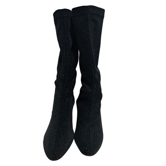 Free People Seville Slouchy Glam Wedge Boots Size 41 Black Multi - Picture 9 of 17